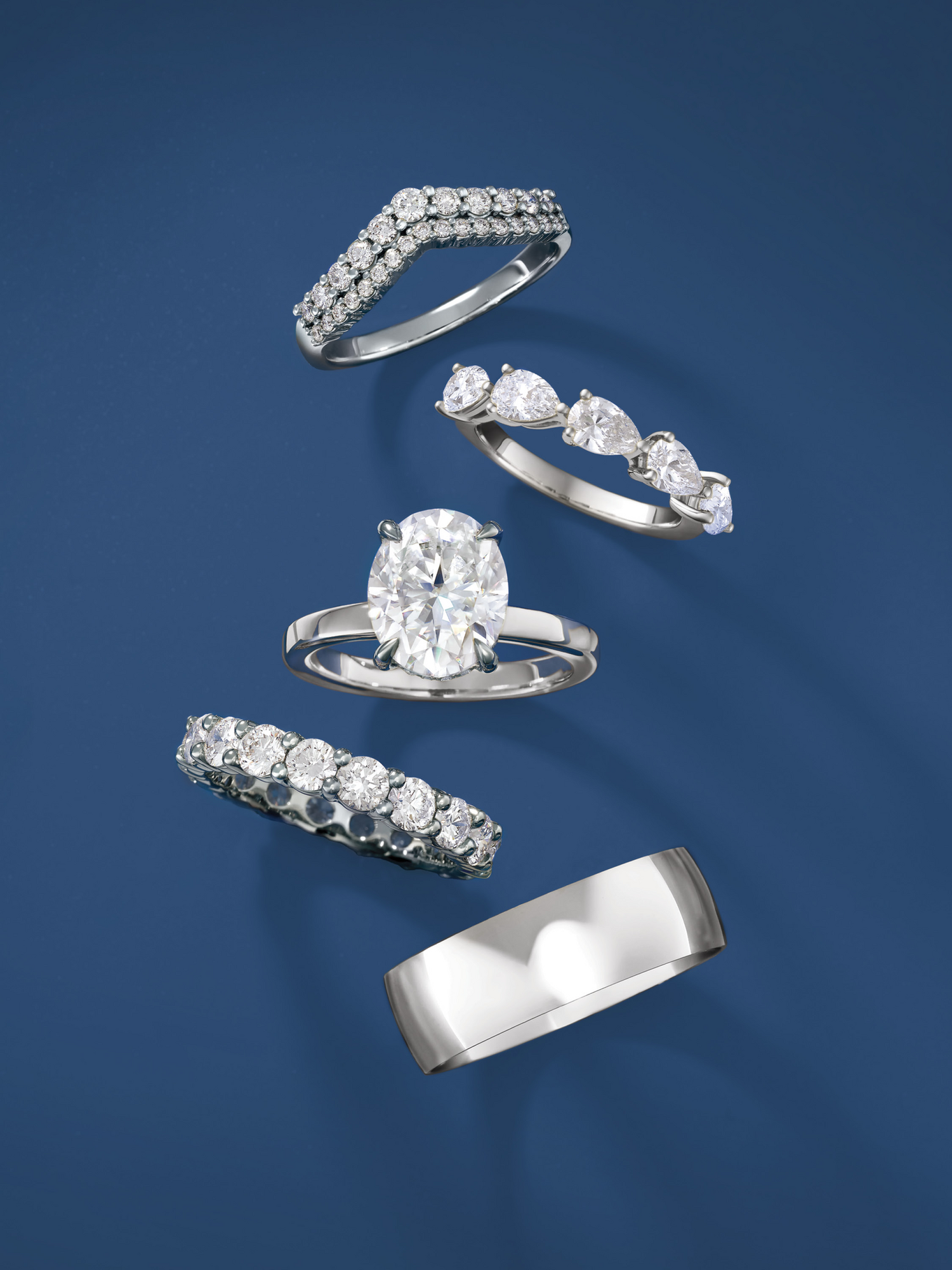 Diamond Engagement Rings in 10K, 14K & 18K Gold – Emerald Cut, Three Stone, Cushion & Solitaire Styles – JC Fine Jewelry
