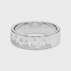 5.5mm scattered diamond wedding band in white gold – video