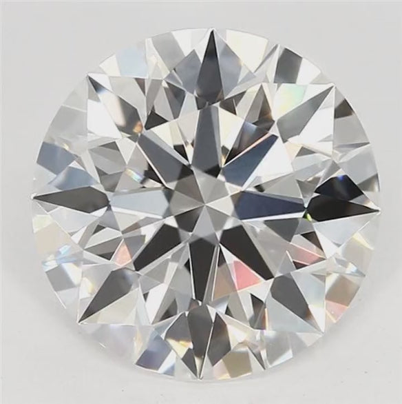 360-degree close-up video of a brilliant 1.41 CT round lab-grown diamond. Showcasing exceptional sparkle, fire, and light performance from every angle against a clean white background.
