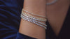 14K yellow gold Whispering Lights Diamond Line Necklace & Bracelet Collection
